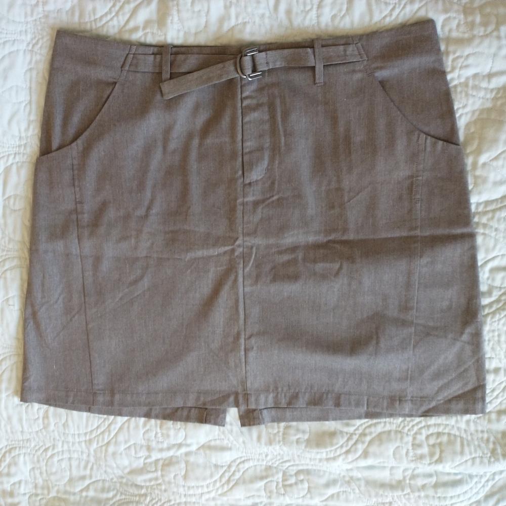 Nau belted pencil skirt